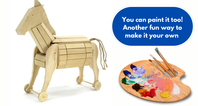 3d wooden puzzles Lego horses Greek mythology learning resources