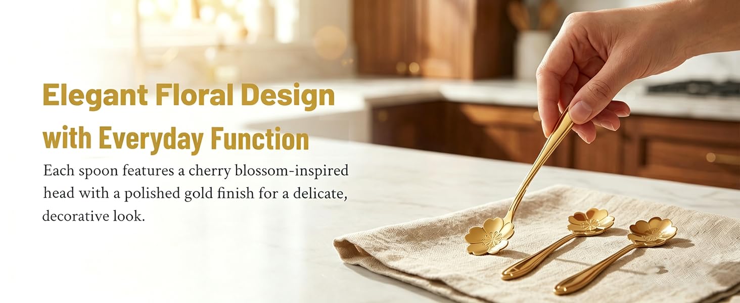 gold coffee spoon