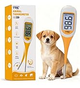 FDK Digital Dog & Cat Thermometer for Fever Detection, 8s Fast Reading Pet Rectal Thermometer wit...