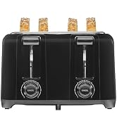 Proctor Silex 4 Slice Toaster with Extra Wide Slots for Bagels, Cool-Touch Walls, Shade Selector,...