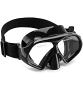 Aegend Swim Goggles with Nose Cover, 180° Panoramic Anti-Fog Tempered Glass, No-Leak Diving Mask ...