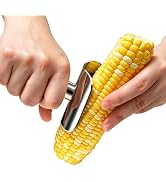 Safe Corn Peeler with Hidden Blade for Corn on the Cob, Stainless Steel Corn Stripper Tool, Easil...