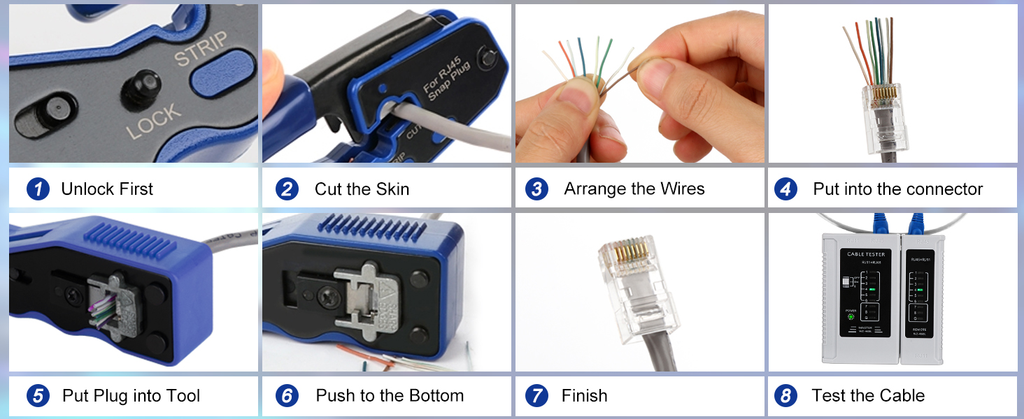 Cat6 Crimping Tool Kit