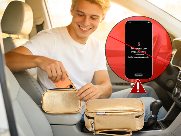 thermal phone pouch for hot weather