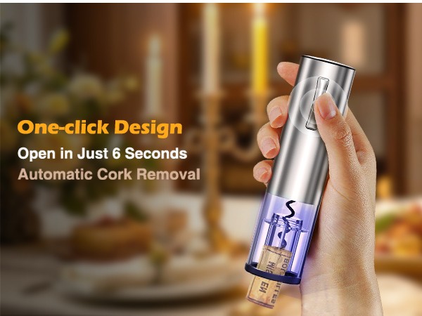 Electric Wine Opener Set, 4 in 1 Electric Wine Bottle Opener