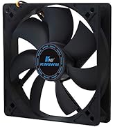 Kingwin 120mm Silent Fan for Computer Cases, Mining Rig, CPU Coolers, Computer Cooling Fan, Long ...