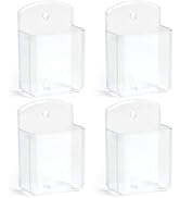 SIBRANT 4 Pcs Remote Control Holder Wall Mount, TV Controller Holder, Self Adhesive Remote Holder...