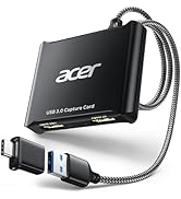 acer USB 3.0 Video Capture Card, HDMI Capture Card for Streaming with 4K Loop-Out & USB A/C | 108...