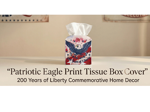 Patriotic Tissue Box Cover