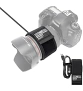 JJC USB Lens Warmer, 80mm-110mm Lens Dew Heater Strip with Temperature Regulator, Condensation Pr...