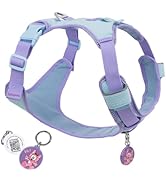 No Pull Dog Harness for Medium Dogs, Lightweight Escape Proof Adjustable Dog Harness with Pocket,...