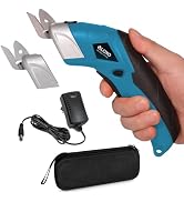 VLOXO Cordless Electric Scissors with 2 Blades Rechargeable Powerful Shears Cutting Tool for Fabr...