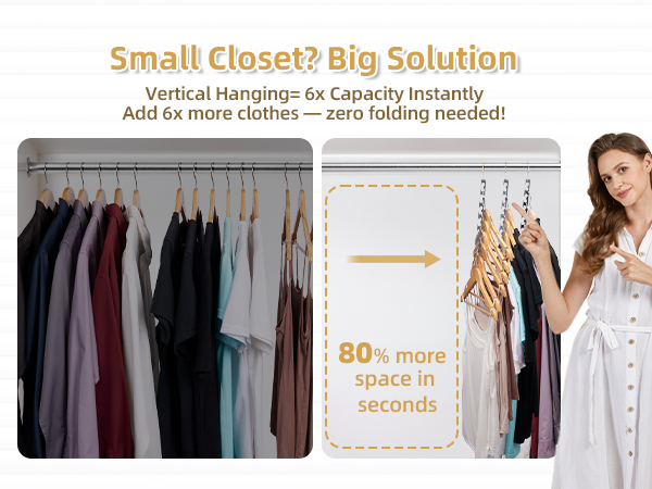 Magic Cascading Hangers hangers space saving closet hangers space saver