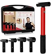 WolfPawn 4-in-1 Door Hinge Adjustment Tool Kit, Professional Hinge Gap Adjusting Wrench for Cabin...