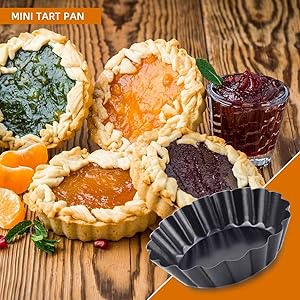 Mini tart pans application