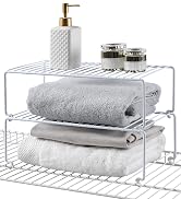 ziroland 4-Pack Large (15.7x8.54inch) Multi-Level Organizer Rack, Kitchen Shelves for Spice Organ...