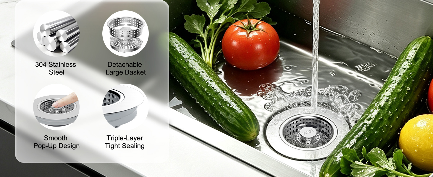 bathroom sink drain strainer