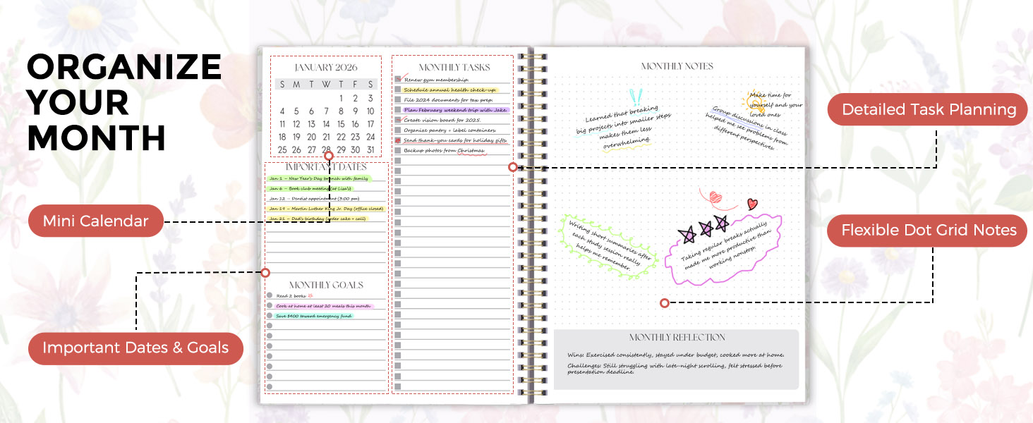 2026-2027 Monthly Planner