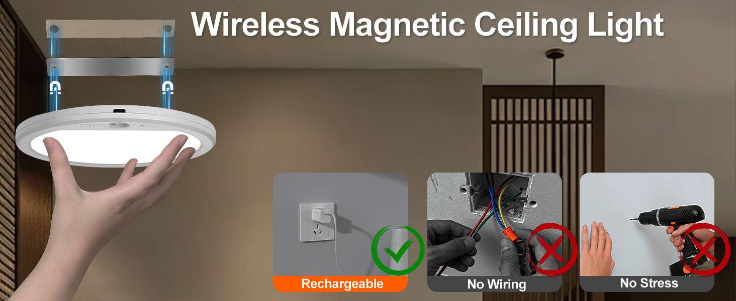 magnetic ceiling light