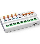 Synido Wireless Audio Interface Live Sound Card Audio Mixer DJ Sound Board with Built-in Battery,...