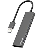 ANYPLUS USB Hub, USB 3.0 Hub Aluminum Alloy Ultra Slim USB Splitter, Portable 4 Port USB Extender...