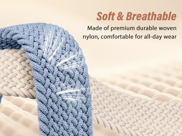 Braided Stretchy Band Compatible with Apple Watch Bands 38/40/41/42/44/45/46/49mm Women Men