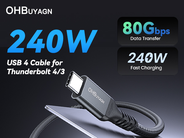 thunderbolt cable thunderbolt 4 cable