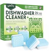 YCUO Deep Cleaning Dishwasher Cleaner Tablets-24 Pack,Natural Formula,Effective Limescale & Odor ...