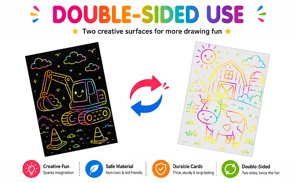 2-in-1 double sided design