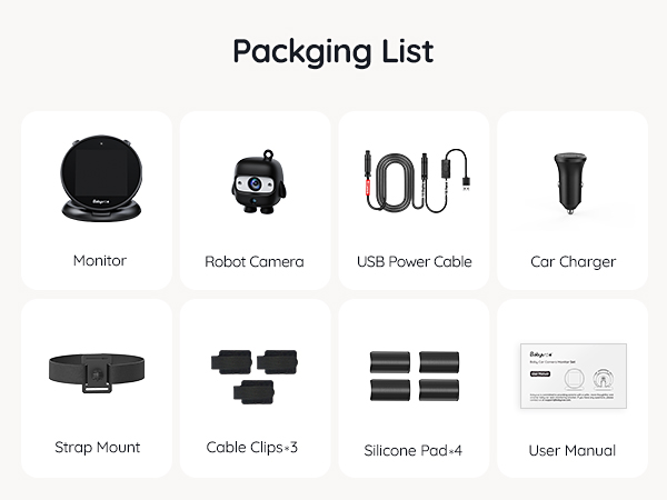 Baby Car Camera Monitor Rear-Facing