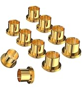 Audiocrast 10x RCA Caps, Gold Plated Copper RCA Protective Caps RCA Noise Stopper HiFi RCA Dust C...