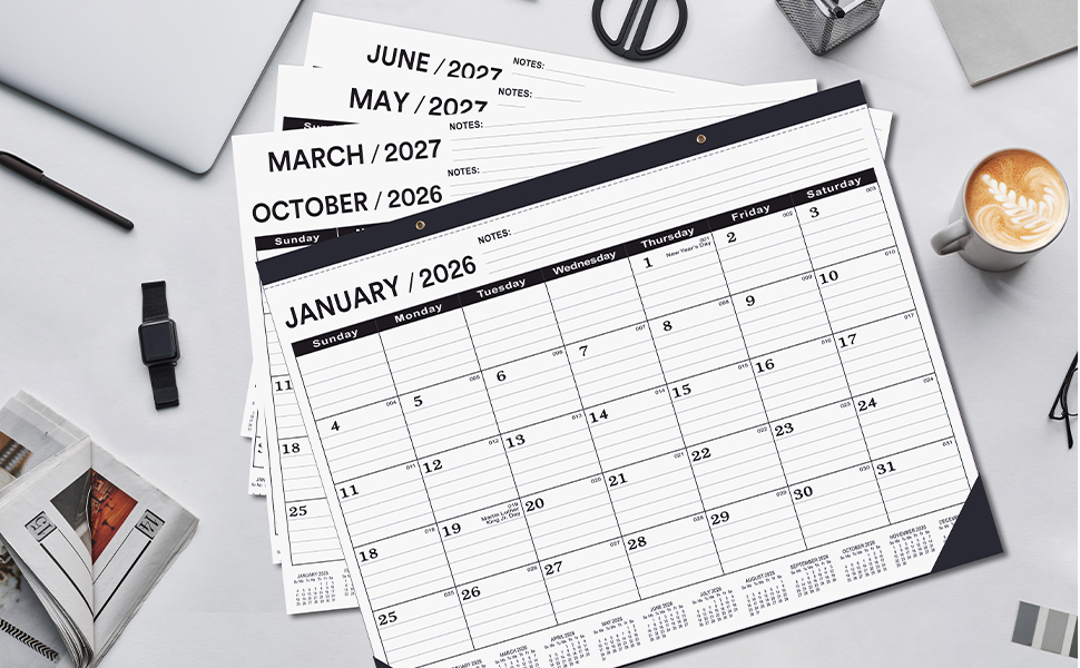 desk calendar 2026