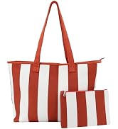 UERRUAM Tote Bag for Women,Corduroy Tote with Zipper,Compartments,Cup Holder Inside,Shoulder Hand...