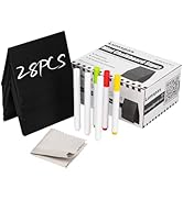 Lumspax 4" x 3" Mini Chalkboard Signs for Food, 28 Pack Mini Table Chalkboard Signs for Buffet, R...
