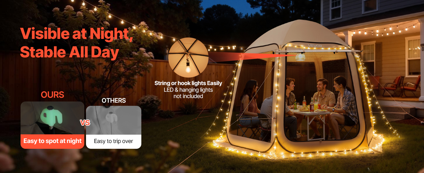 enclosed sunroom picnic table mini houses to live adults magic mesh pod netting & rooms