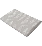 Nest Designs Toddler Pillow with Bamboo Viscose Pillowcase - Feather Grey, Medium
