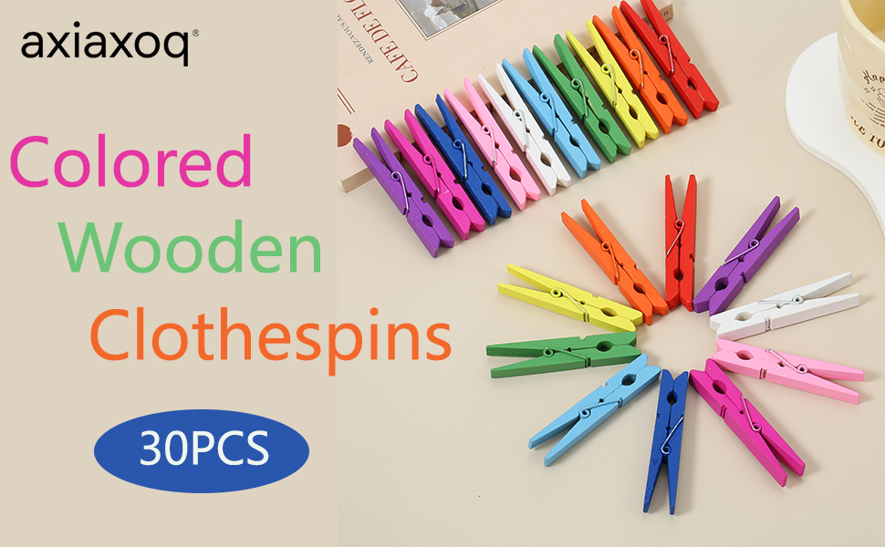 colored clothes pins