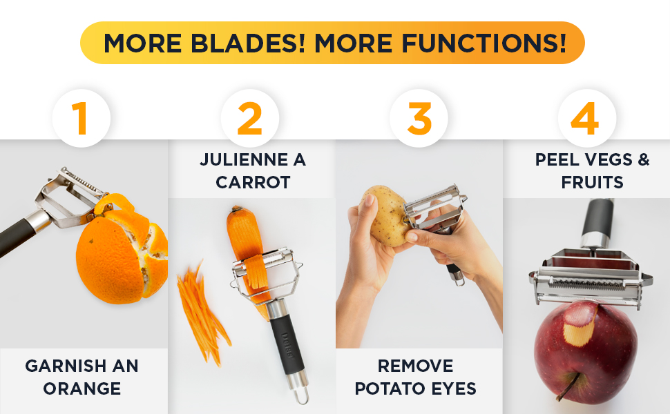 Julienne peeler carrot potato peeler vegetable peeler orange peeler apple peeler