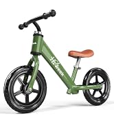 HAWEEK Toddler Balance Bike 12” No Pedal Training Bicycle for Kids 24 Months to 5 Years Tool-Free...