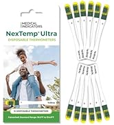 NexTemp Ultra Single-Use Thermometers - Individually Wrapped Disposable First Aid Supplies with H...