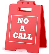 MQCLYSG ON A CALL Desk Red Sign Funny Office Decor Warning Caution Sign Decoration for Home Offic...