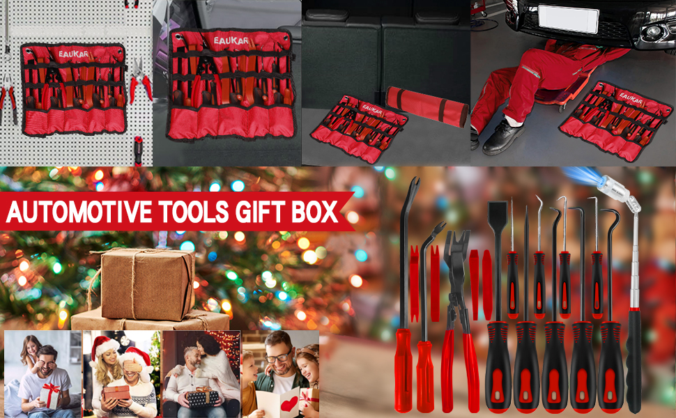 Hook and Pick Tool Set with Auto Clip Removal Plier Rivets Puller Mechanic Trim Removal Tool Kit