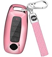 MILD EAST for Nissan Key Fob Cover with Keychain, Soft TPU Full Protection Key Case for 2023 2024...