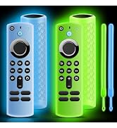 ONEBOM (2 Pack) Silicone TV Remote Cover,Anti Slip Silicone Protective Case with Same Color Lanya...