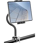 BAISHUN Tablet Holder for Treadmill, Gooseneck Spin Bike & Peloton Handlebar Tablet Clamp Mount C...