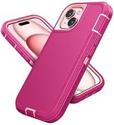 Jelanry for iPhone 15 Plus Case Heavy Duty Protective Rugged Phone Case, with Port Protection Sho...