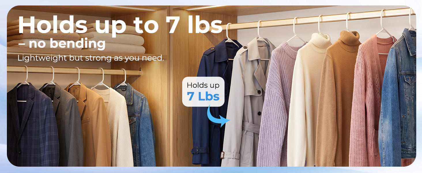 white hanger 100 Pack: light coat and floral blouse. hangers holds up to 7 lbs