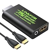 LiNKFOR PS2 to HDMI Converter for Sony PlayStation 2 to HDMI Adapter with 3.5mm Headphone Audio J...
