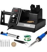 VEVOR Soldering Iron Station, 80W Digital Display Soldering Station Kit with 5 Soldering Tips, 30...