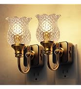 L LOHAS LED Night Lights Plug into Wall, 2 Pack 3000K Soft White LED Floral Night Lights with Aut...